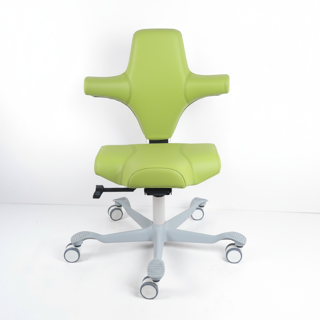 Medical Lab Officer - Ergonomic Saddle Stool, Medical PU Leather