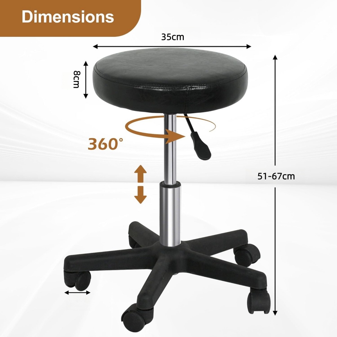 Rolling Stool With Wheels PVC  - Medical Lab Officer recension och pris