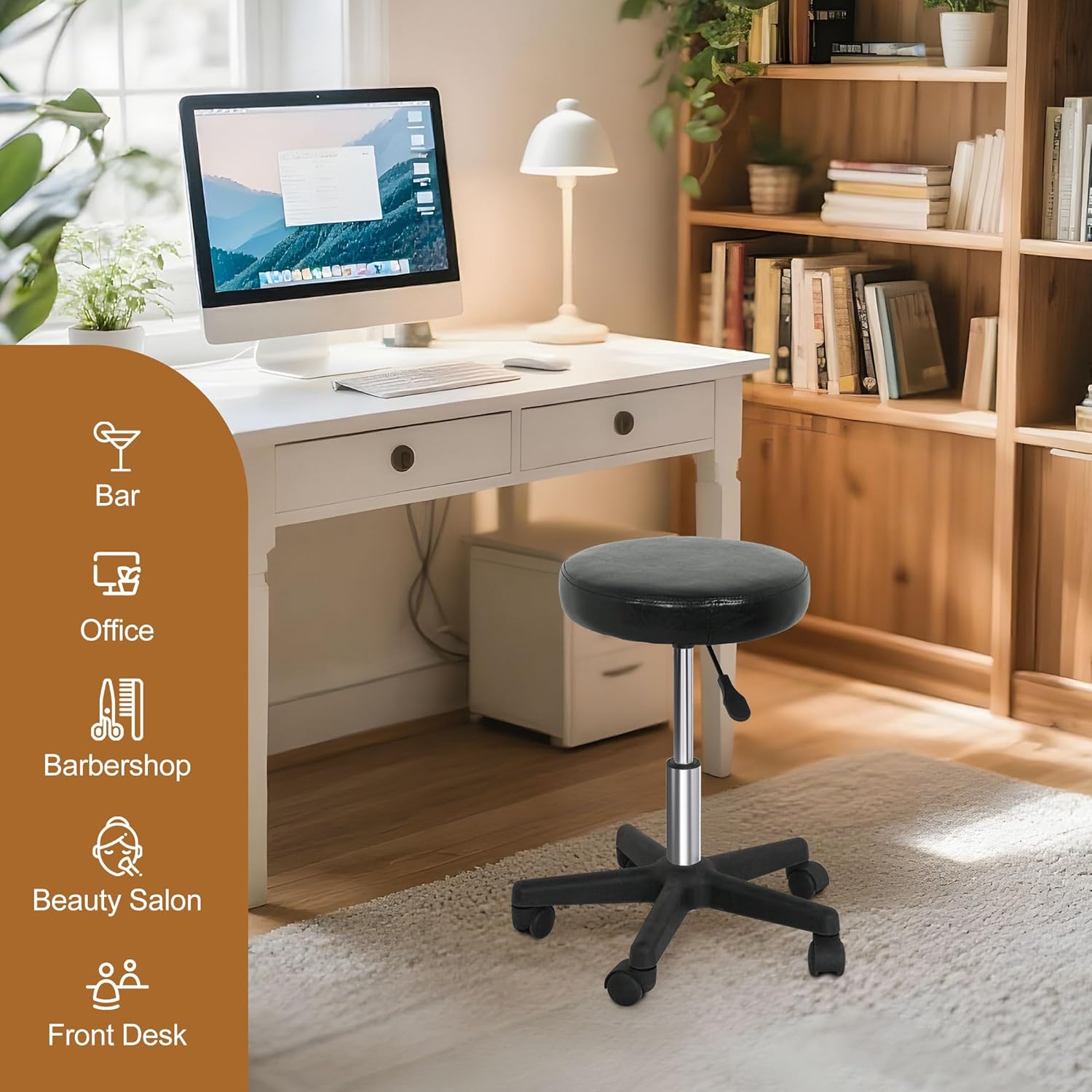 Rolling Stool With Wheels PVC  - Medical Lab Officer recension och pris