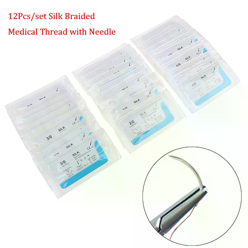 12PCS Silk Dental Suture Kit S - Medical Lab Kit recension och pris