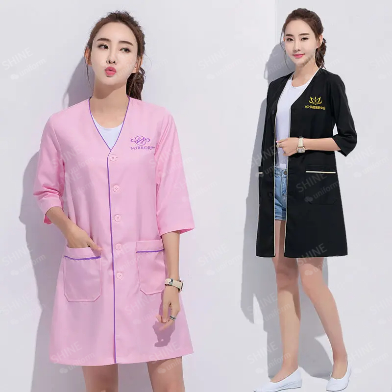 beauty uniform beautician Cust - Medical Lab Management recension och pris